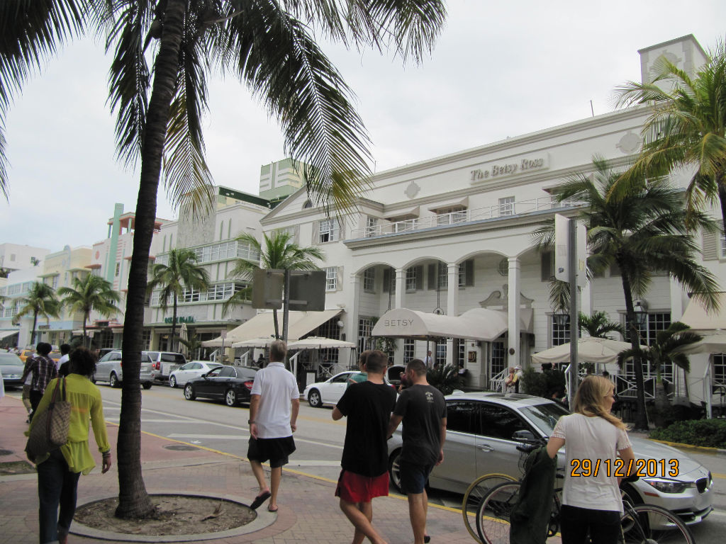 Edificios art deco en Ocean Drive, Miami Beach