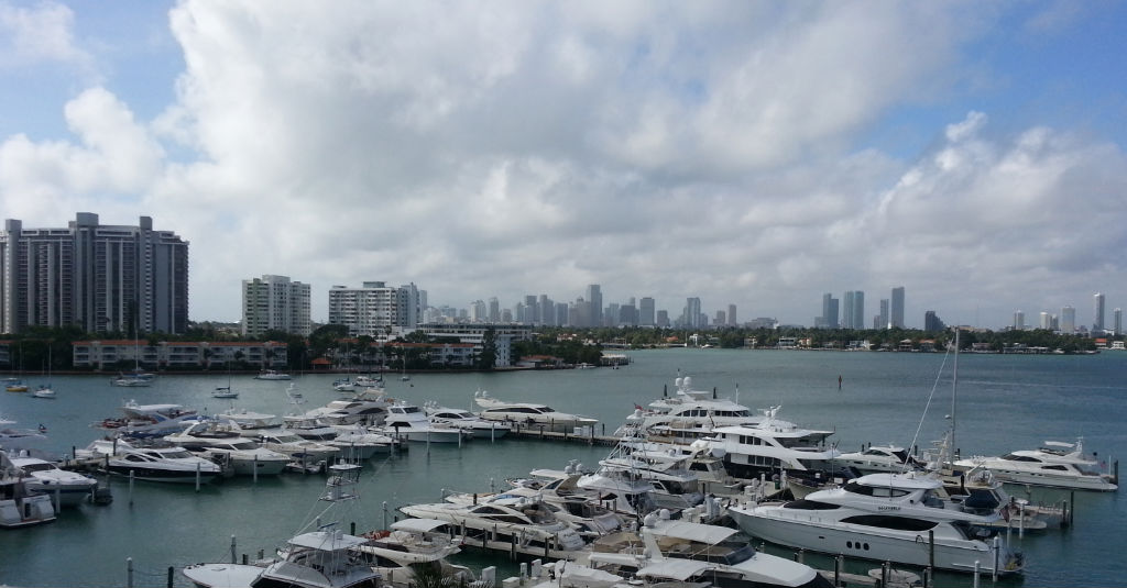 Vistas desde la piscina del apartamento