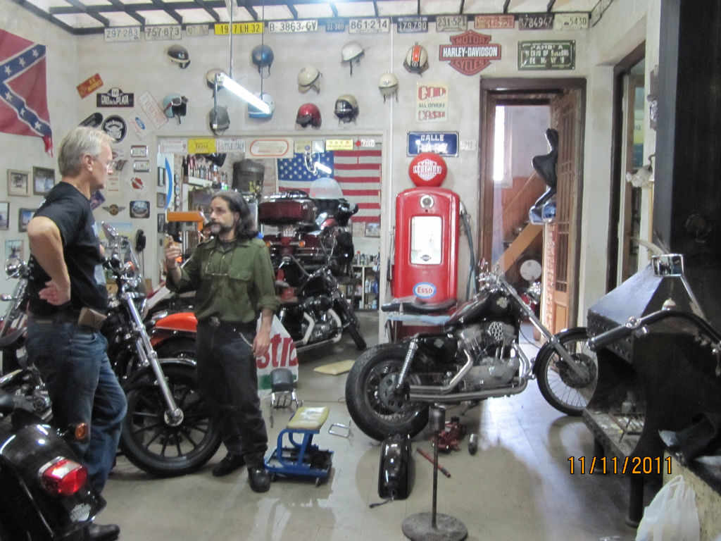 En el taller con nuestra nueva Harley