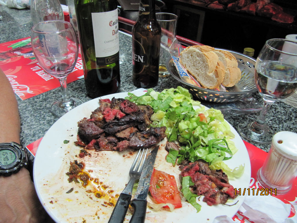 En El Mercado del Puerto, así quedo su plato