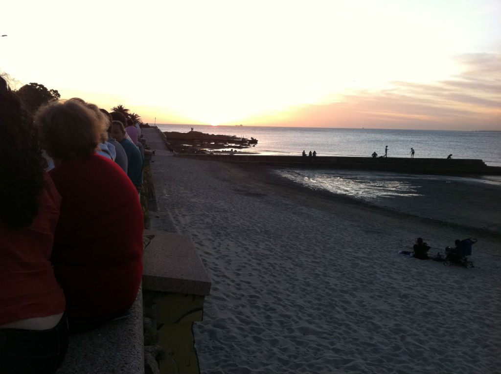 Atardecer en la Rambla de Montevideo, Parque Rodó